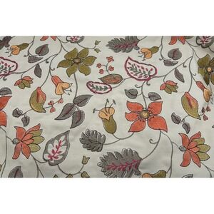 Tossed Pillow Case‎ Floral Fall Colors  22x15 Woven Material